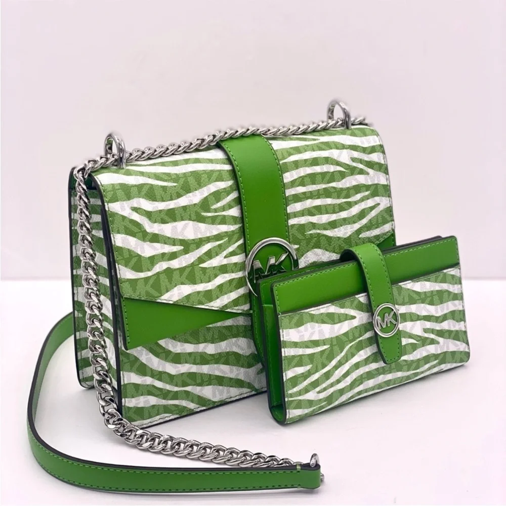 Michael Kors Greenwich Small Convertible Crossbody Shoulder Bag and Wallet Set